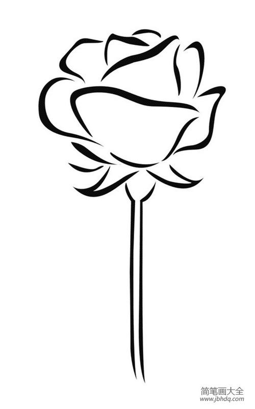 音符玫瑰花簡筆畫